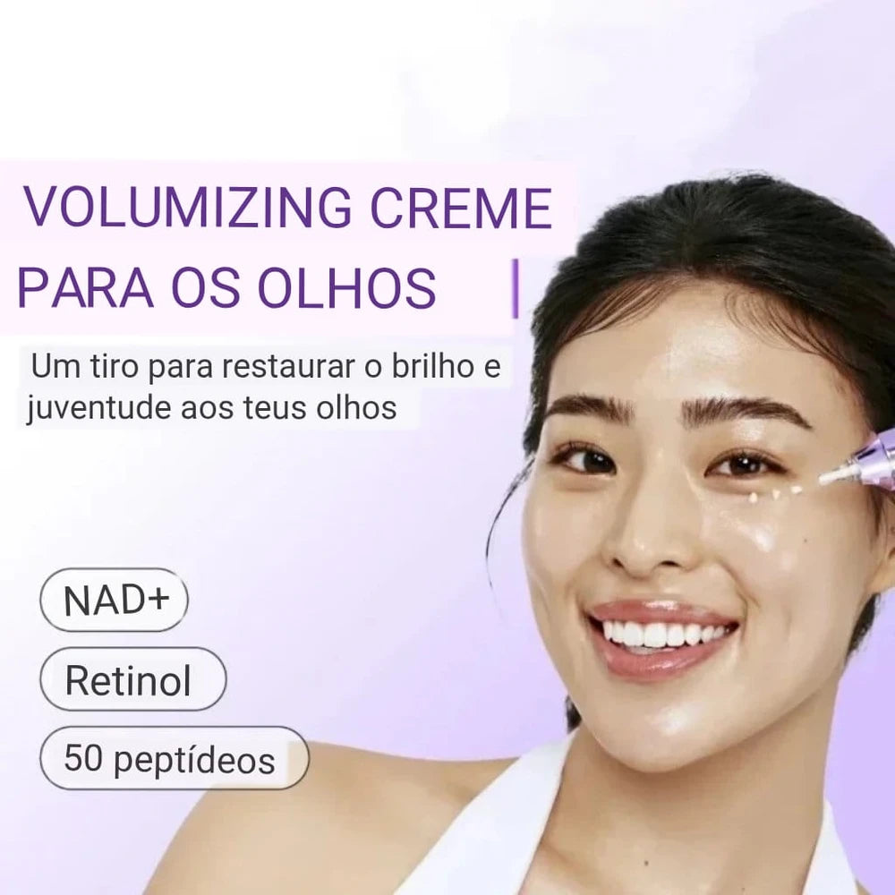 Creme para Olhos Coreano No.9 NAD + Retinol para Olheiras, Reduz Linhas Finas, Hidratação Facial, Pele Mais Firme e Radiante, Cuidado para os Olhos